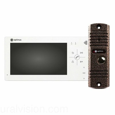 Комплект видеодомофона Optimus VM-7.0 + DS-700L (Медь)